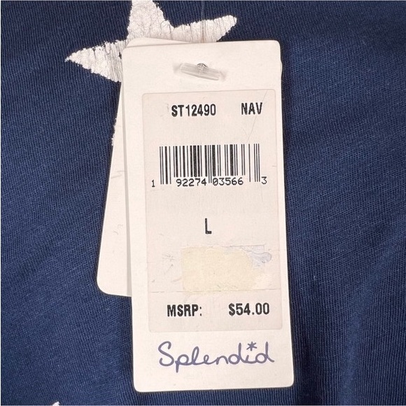 NWT Splendid Liberty Star Cropped Tee - Picture 10 of 10
